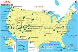 US National Parks Map