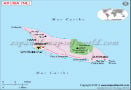 Aruba Map in Spanish