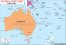 Australia Continent Political Map