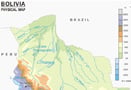 Bolivia Physical Map