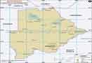 Botswana Lat long Map