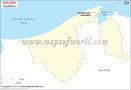 Brunei Outline Map