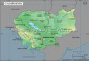 Cambodia Lat Long Map