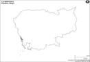 Cambodia Outline Map