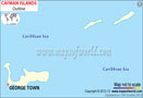 Cayman Islands Outline Map