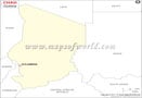 Chad Outline Map