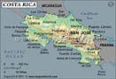 Costa Rica Lat. Long. Map
