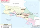 Political Map of Costa Rica
