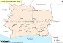 Cote d'Ivoire Rail Map