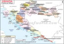 Political Map of Croatia
