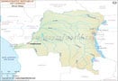 Democratic Republic of Congo River Map