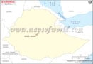 Ethiopia Outline Map