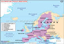 Map of the European Union without the UK