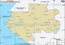 Gabon Lat long Map