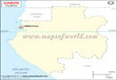 Gabon Outline Map