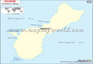Guam Outline Map