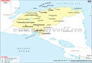 Honduras Cities Map