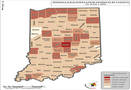 Population Map of Indiana