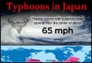 Why do so many typhoons occur in Japan?