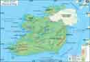 Physical Map of Ireland