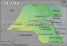 Kuwait Lat long Map
