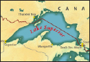 Map of Lake Superior