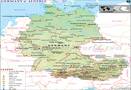 Map of Germany and Austria
