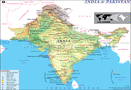 Map of India and Pakistan