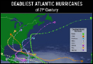 What were the deadliest Atlantic Hurricanes of 21st century?