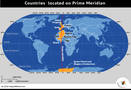 What countries lie on the Prime Meridian?