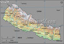 Nepal Lat long Map