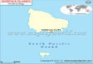 Norfolk Island Outline Map