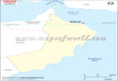 Oman Outline Map