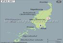 Palau Latitude and Longitude Map