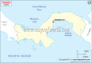 Panama Outline Map