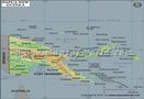 Papua New Guinea Lat Long Map
