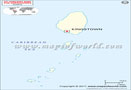Saint Vincent The Grenadines Outline Map and Blank Map