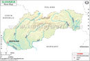 Slovakia River Map