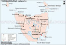 Tasmania Railway Map
