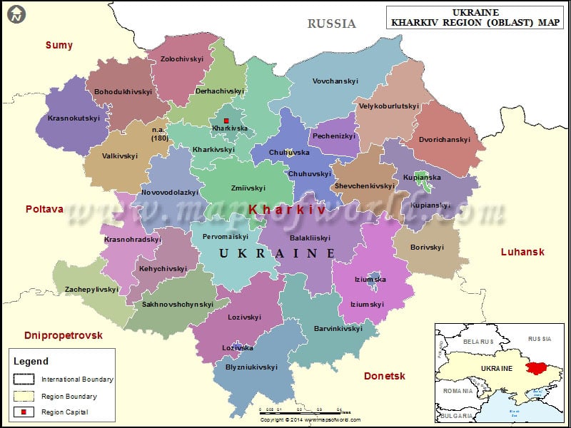 Kharkiv Region Map