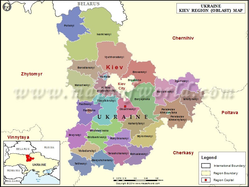 kiev region map
