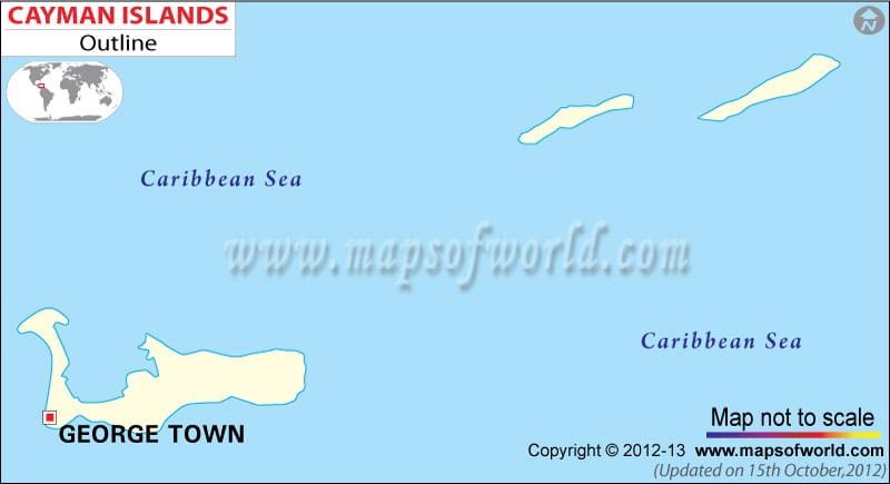 Cayman Island Time Zone Map