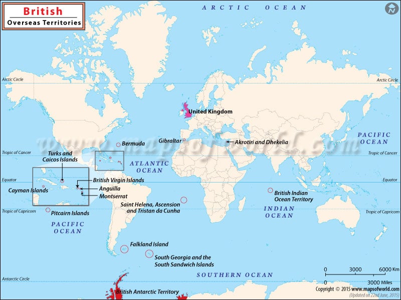 Map Of British Overseas Territories