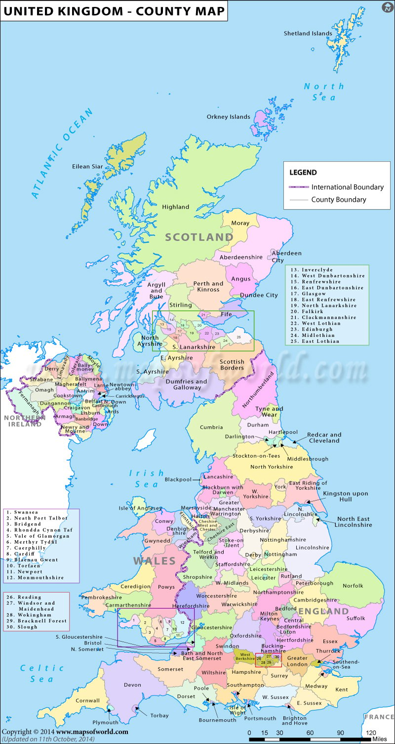 Uk Counties Map Map Of Counties In Uk List Of Counties In