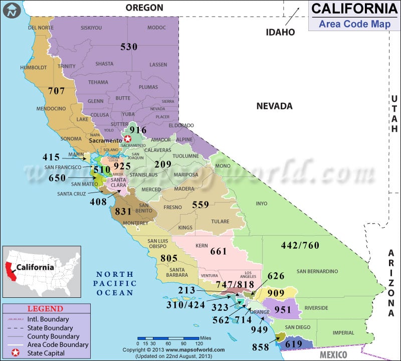 California Area Codes