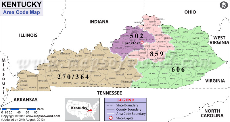 Kentucky Area Codes