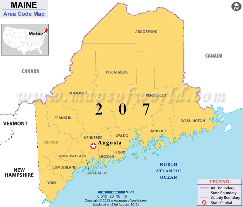 Maine Area Codes