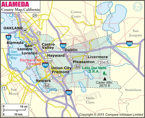 Alameda County Map