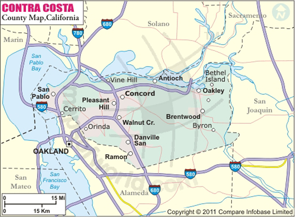 Contra Costa County Map