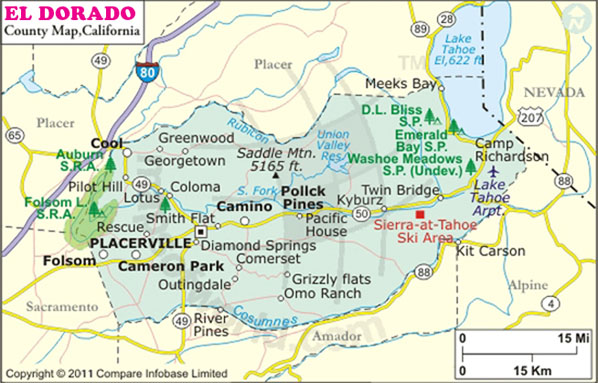 El Dorado County Map